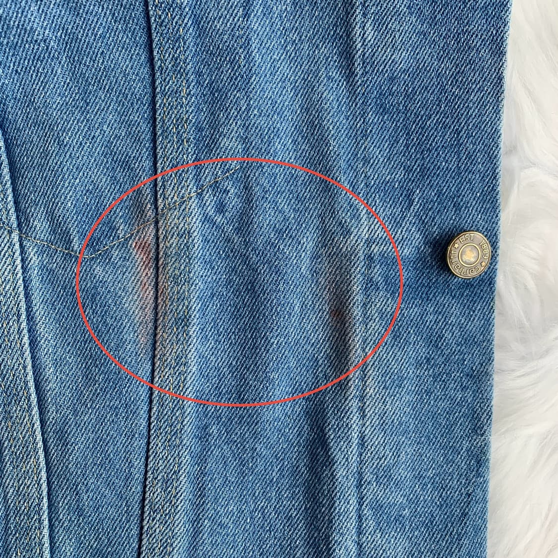 칼하트 CARHARTT 빈티지 연청 데님 자켓 1637 상품이미지8