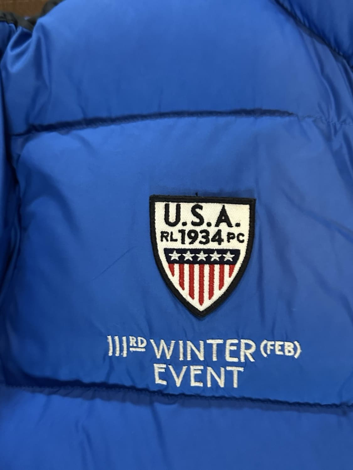 폴로 랄프로렌 빅포니 USA 올림픽 로고 다운 패딩 자켓 상품이미지3