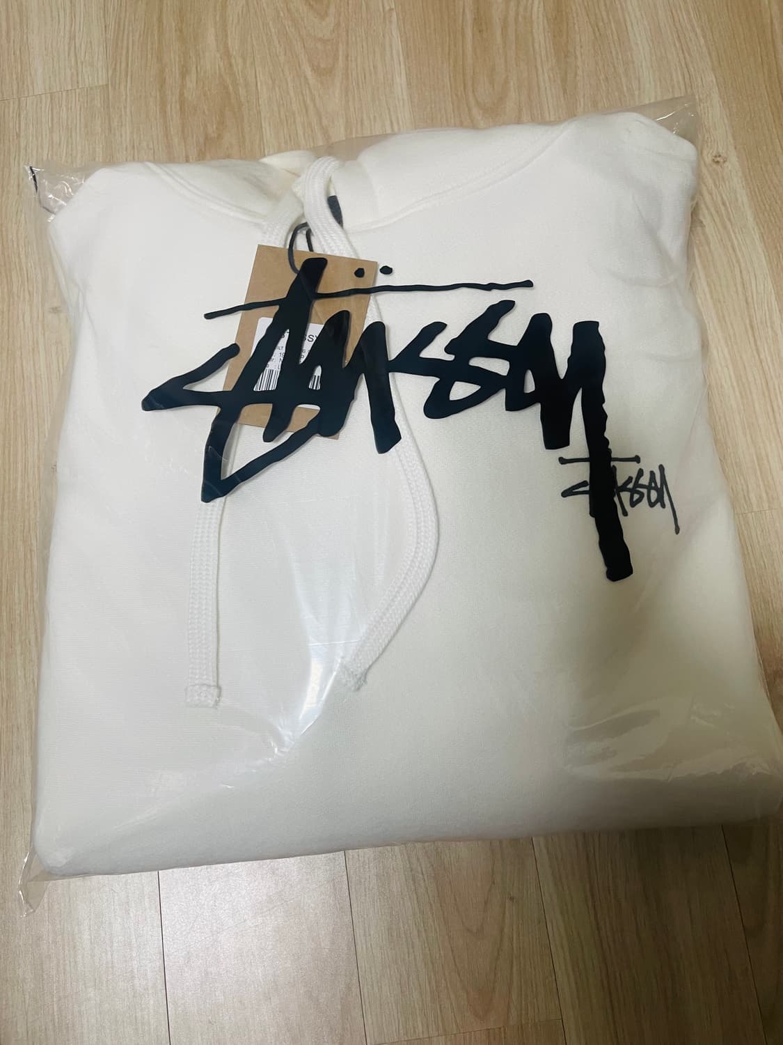 스투시 기모후드 아이보리 새상품 상품이미지7