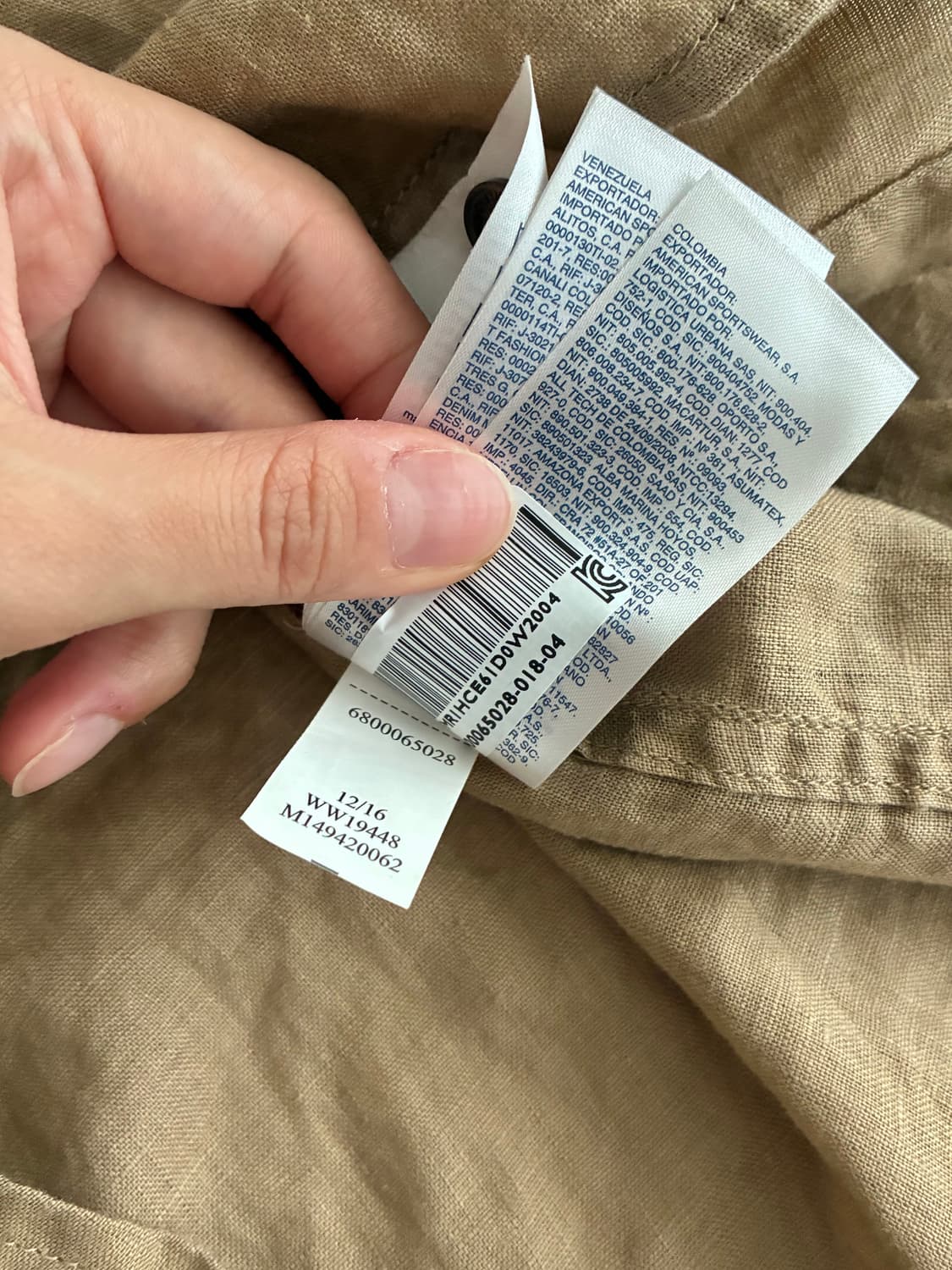 4) 타미힐피거 노카라 퓨어린넨 셔츠 브라운 상품이미지8