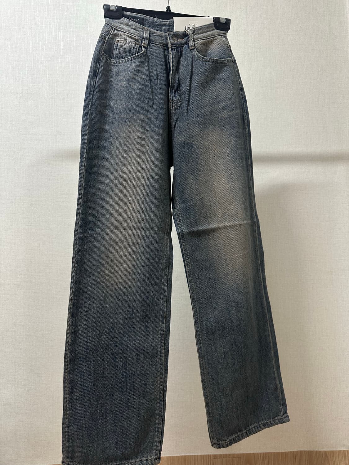 (새상품) 히니크 빈티지 워싱 와이드 데님 상품이미지3