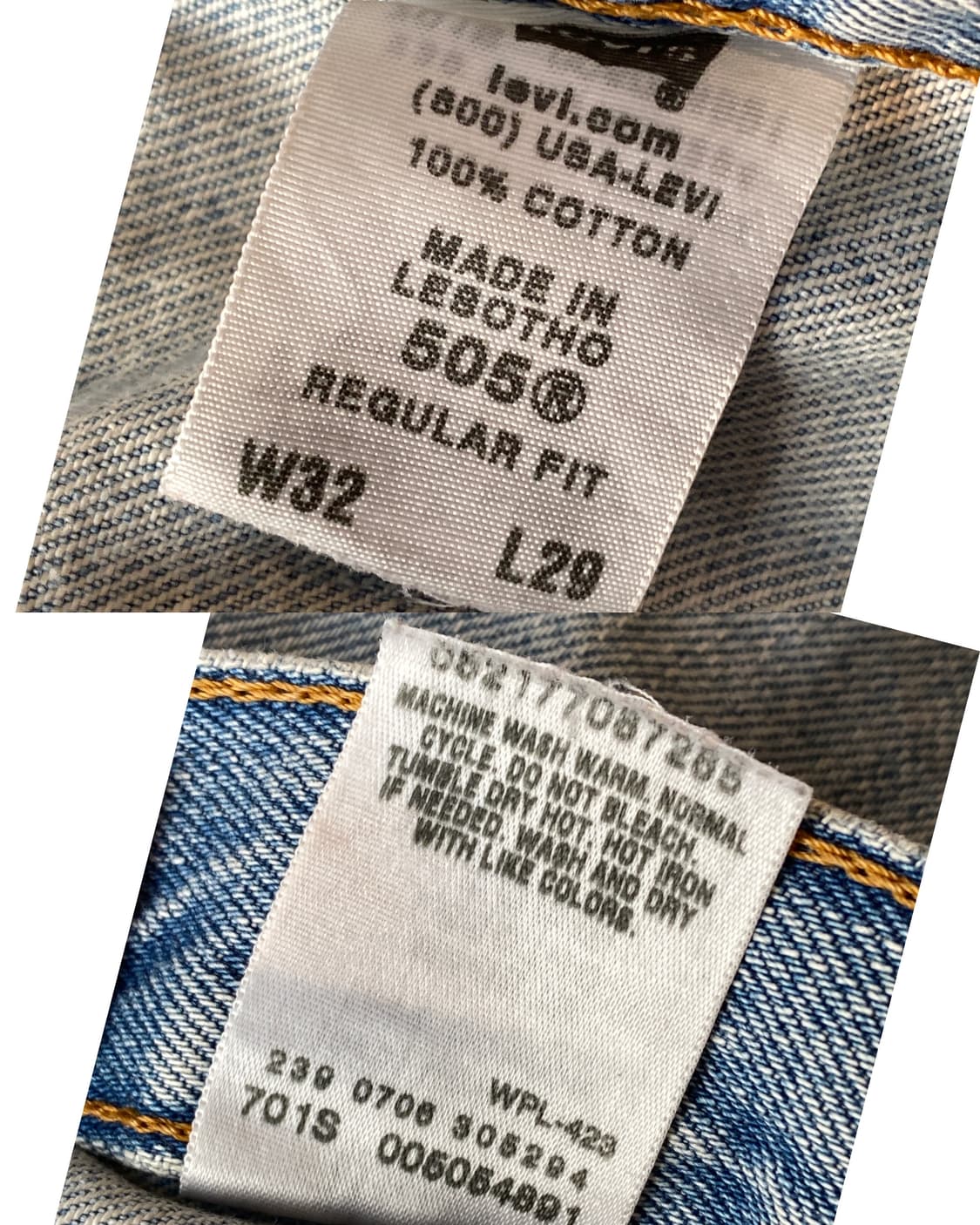 U.S.A 리바이스505 레귤러핏 00s 상품이미지10