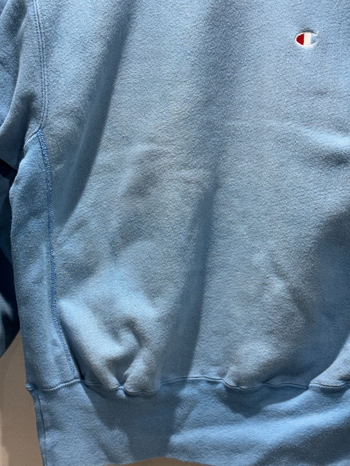 90s 챔피온 리버스위브 블루 스웻셔츠 상품이미지3