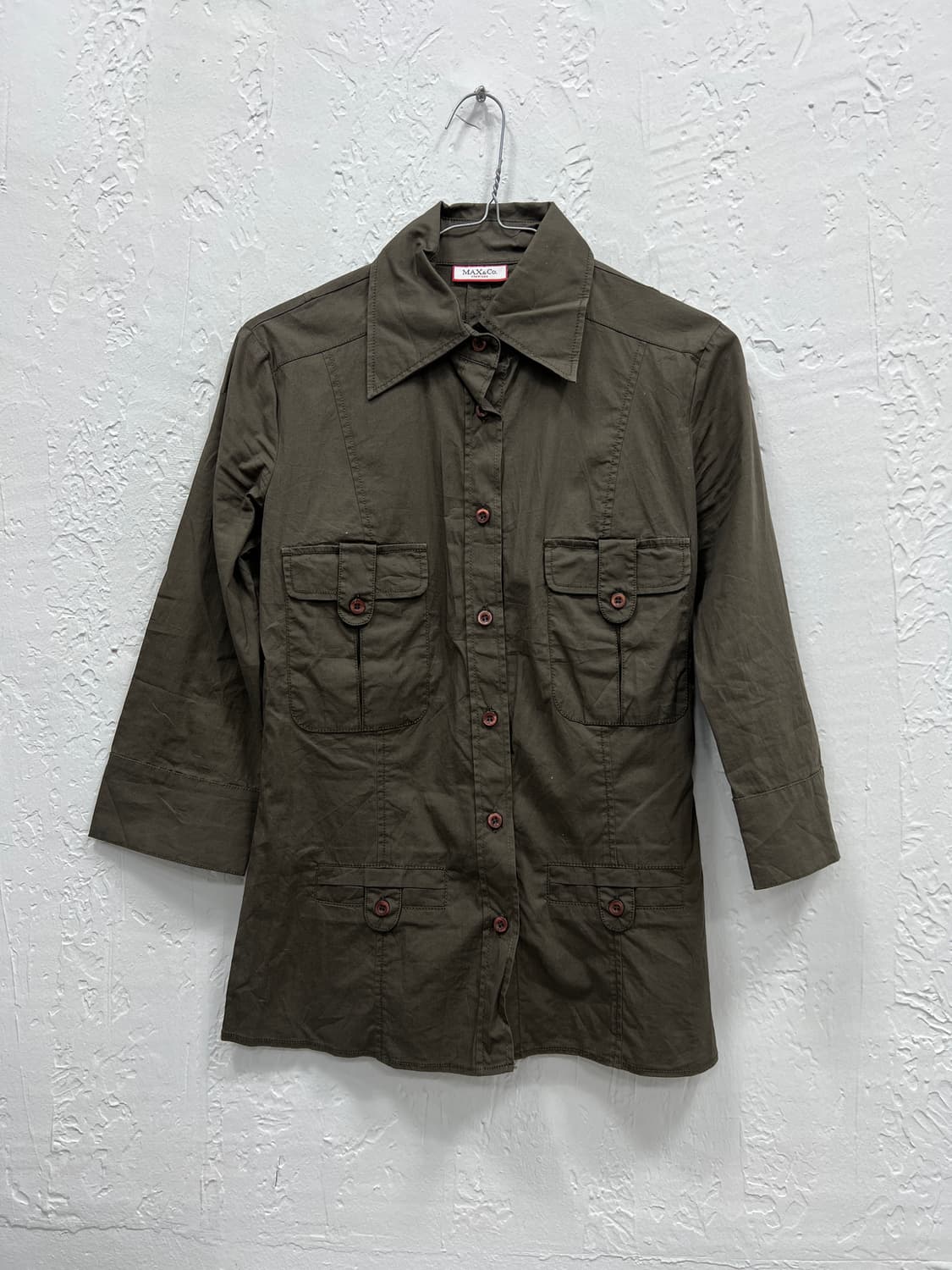 max&co khaki shirt 상품이미지5