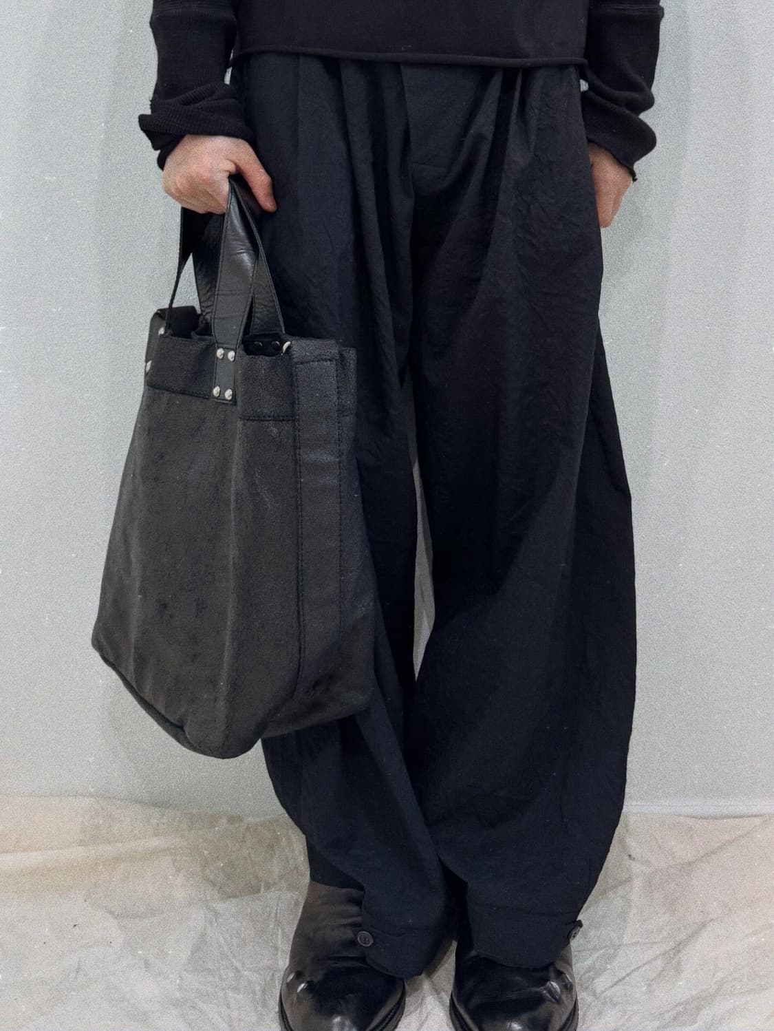 꼼데가르송 크랙 코티드 토트백 상품이미지2