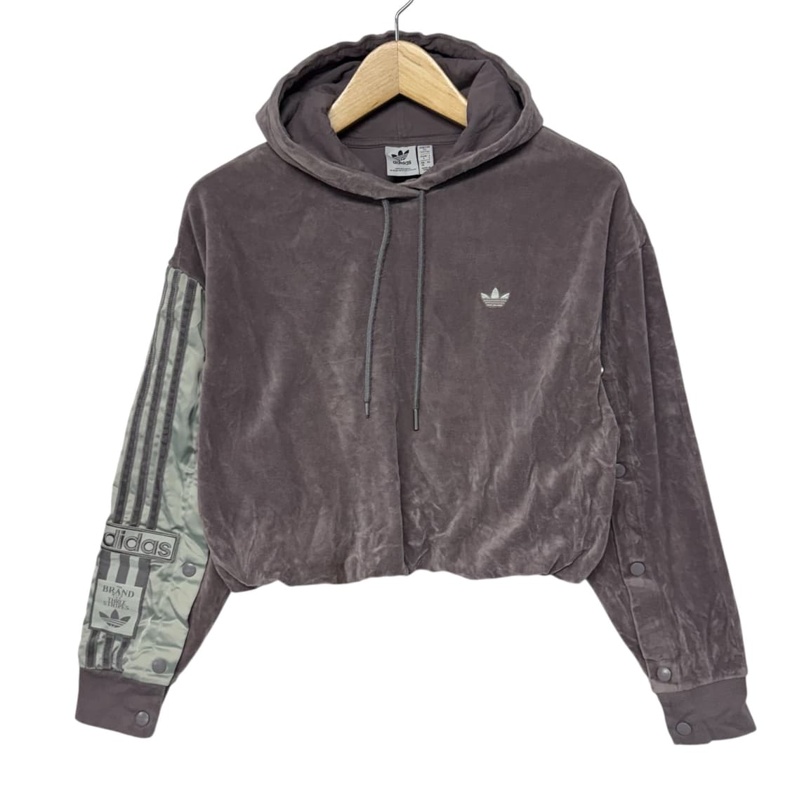 아디다스 아디브레이크 사이드버튼 벨벳후드 상품이미지1