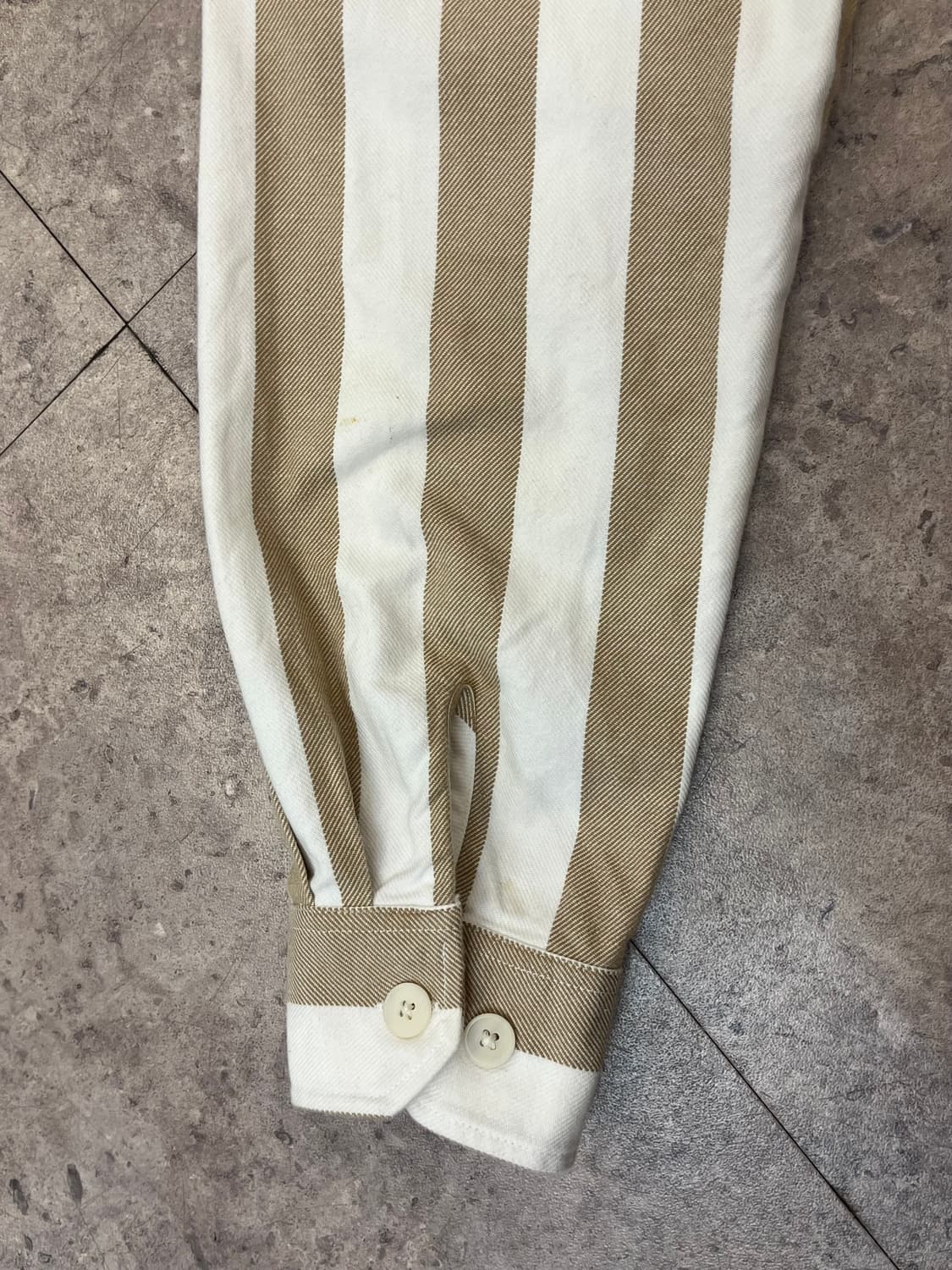 송지오 스트라이프 코튼 포켓 셔츠 자켓  #csz1590 상품이미지9