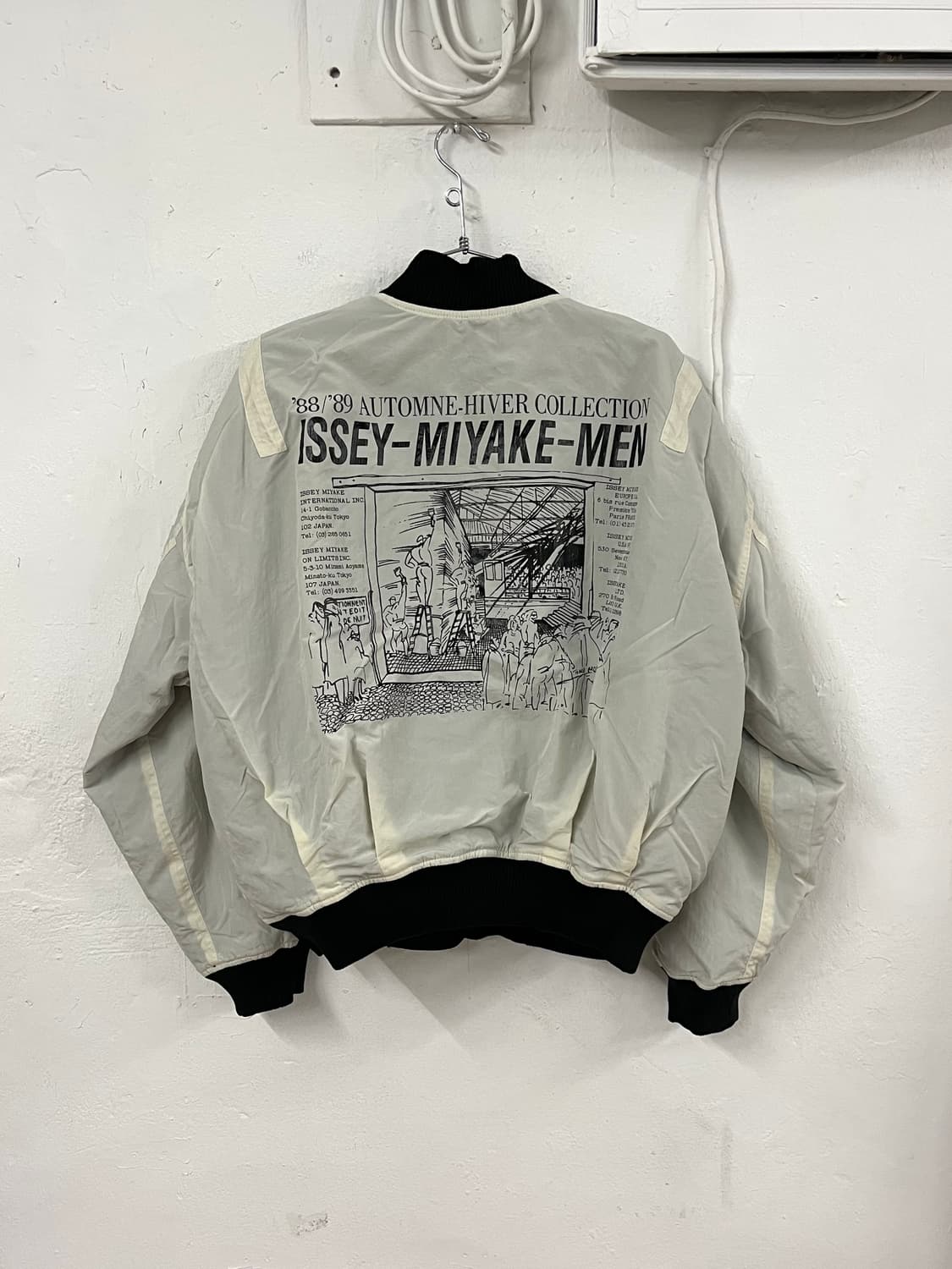 이세이미야케 1988 AW 스태프 리버시블 봄버 자켓 상품이미지1