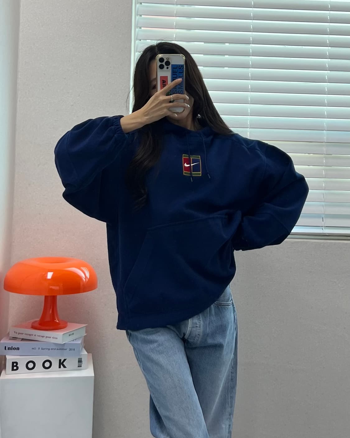 (M)90'S 나이키 후리스 후드-M1535 상품이미지1