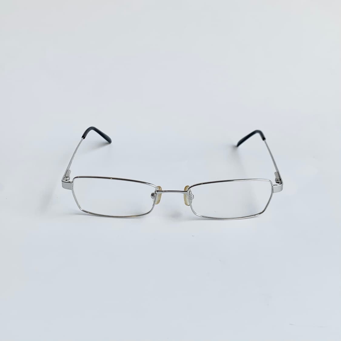 [픽키-721] 데드스탁 실버 사각 스퀘어 오벌 남녀공용 빈티지안경 상품이미지2