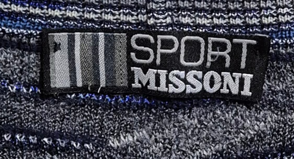 L (100) 미쏘니 블루 패턴 니트  상품이미지3