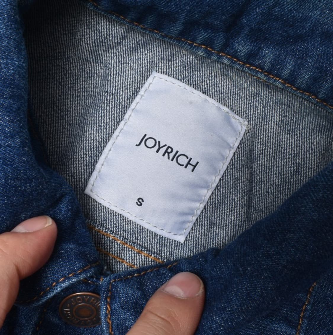 조이리치 빈티지 구제 데님자켓 청자켓 S M25052035 상품이미지7