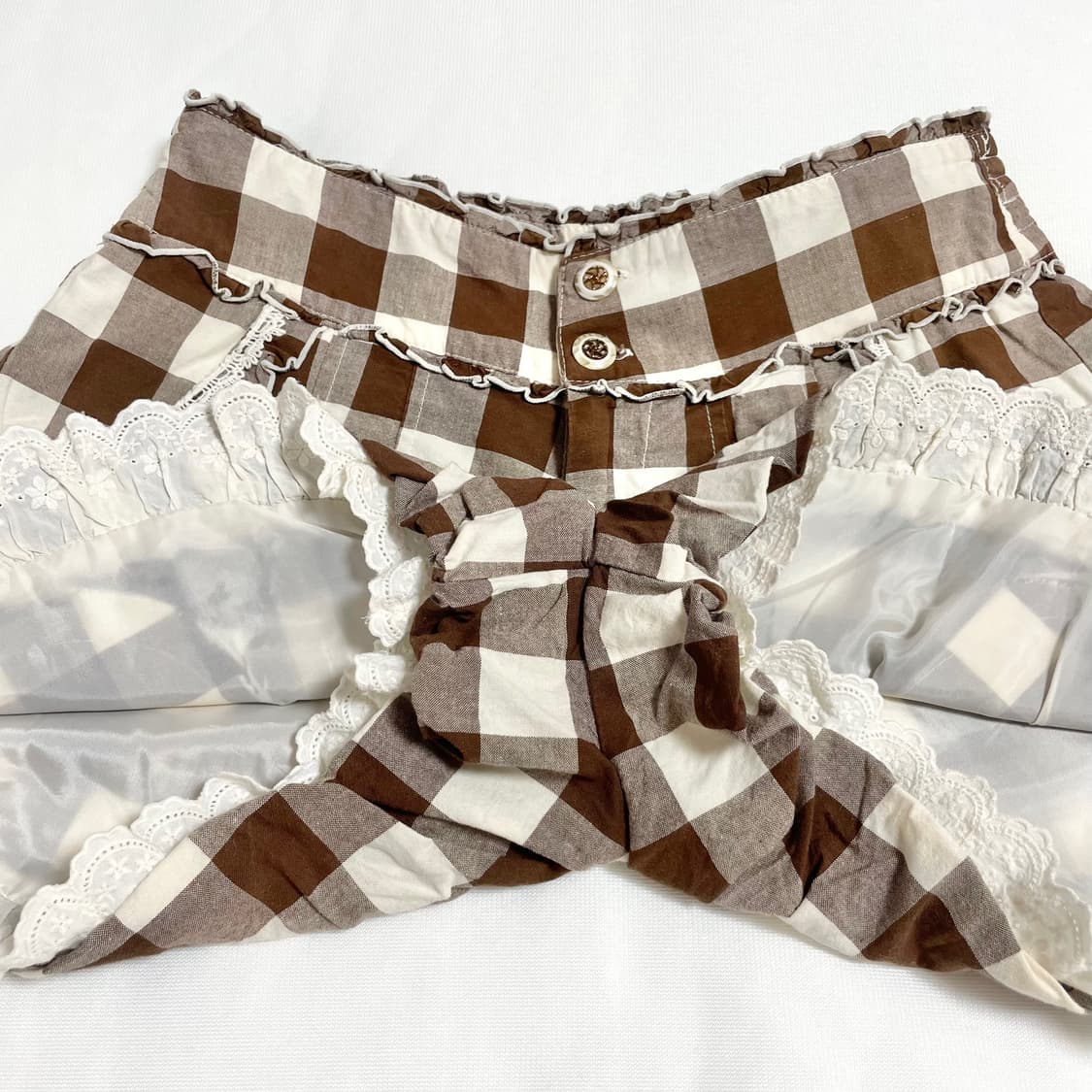 Liz lisa 리즈리사 히메카지 체크 레이스 팬츠 라떼갸루 히메갸루 상품이미지6