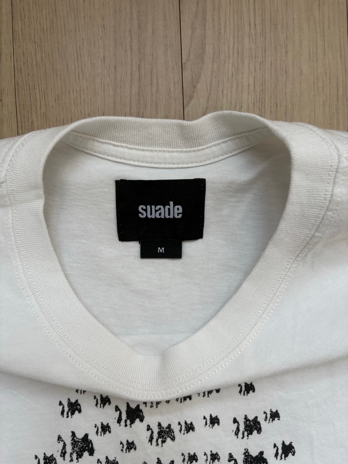 스웨이드 해골 반팔티 상품이미지3