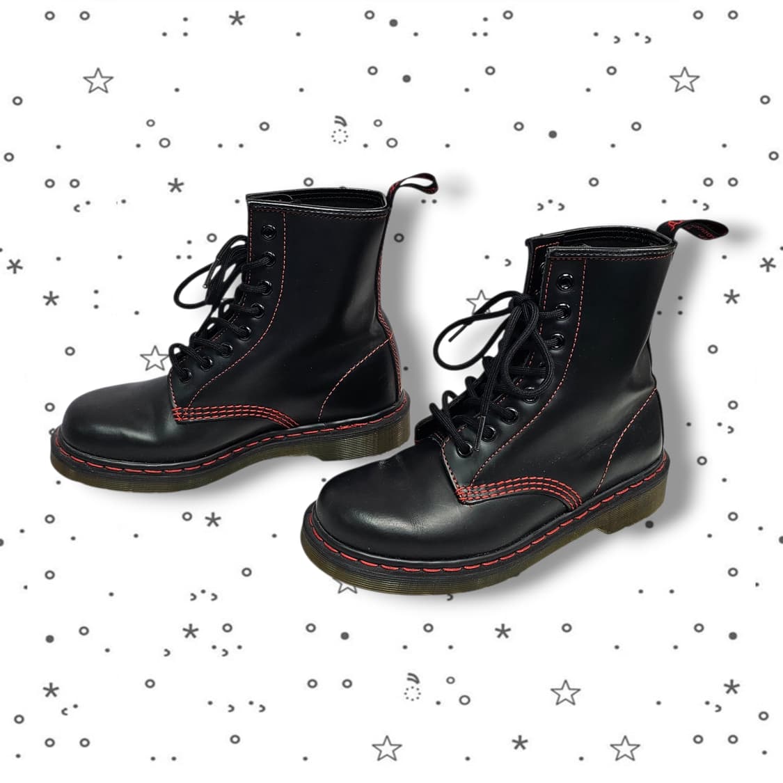 37 Dr.Martens 닥터마틴 레드 스티치 8홀 상품이미지5