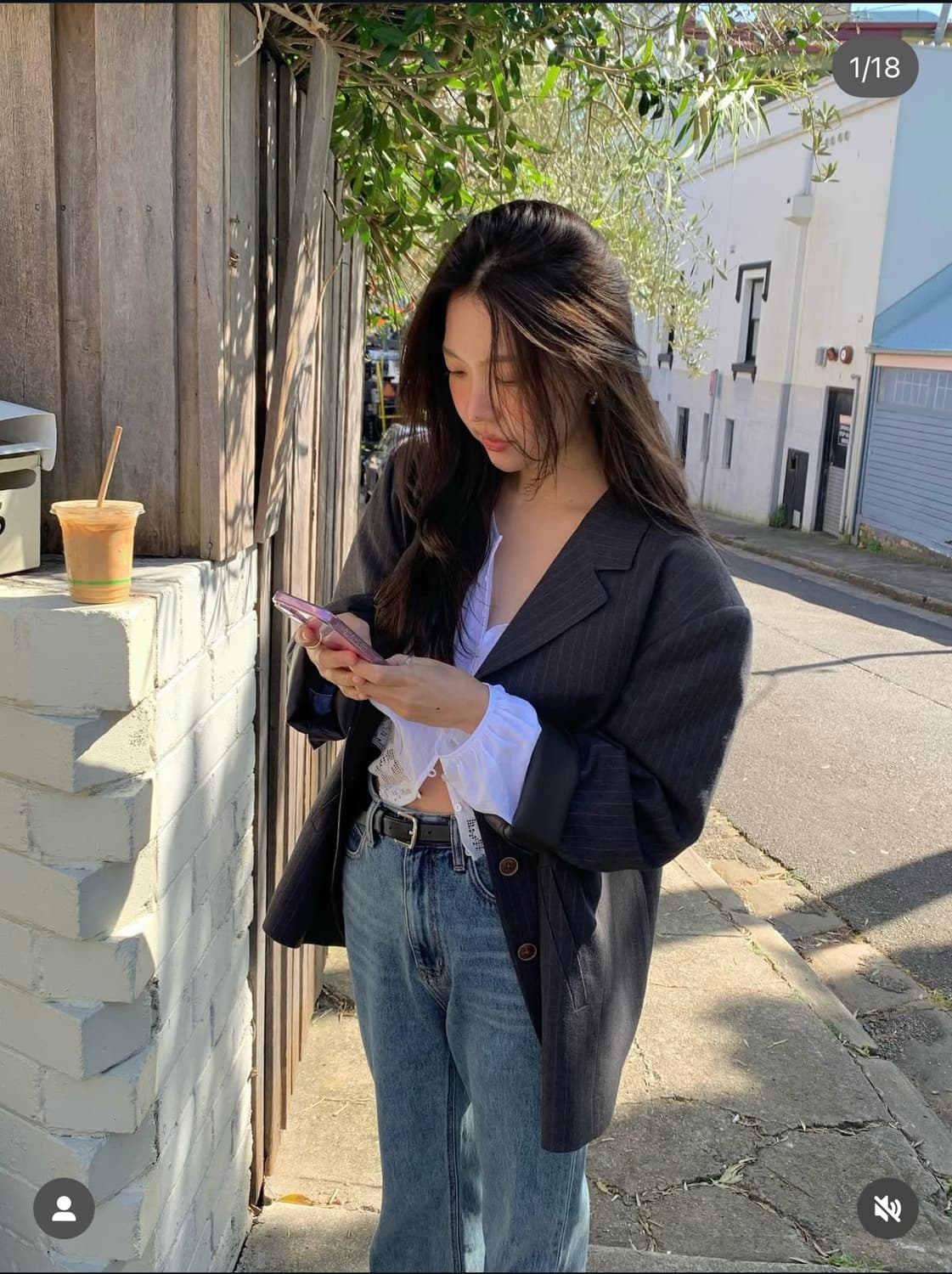 타낫 핀 스트라이프 자켓 아우터 단가라 코드유 호와스 위아썸 시에 모도 상품이미지1