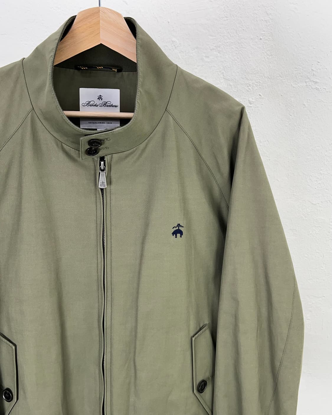 브룩스 브라더스 카키 클래식 바라쿠타 코튼 자켓 상품이미지3