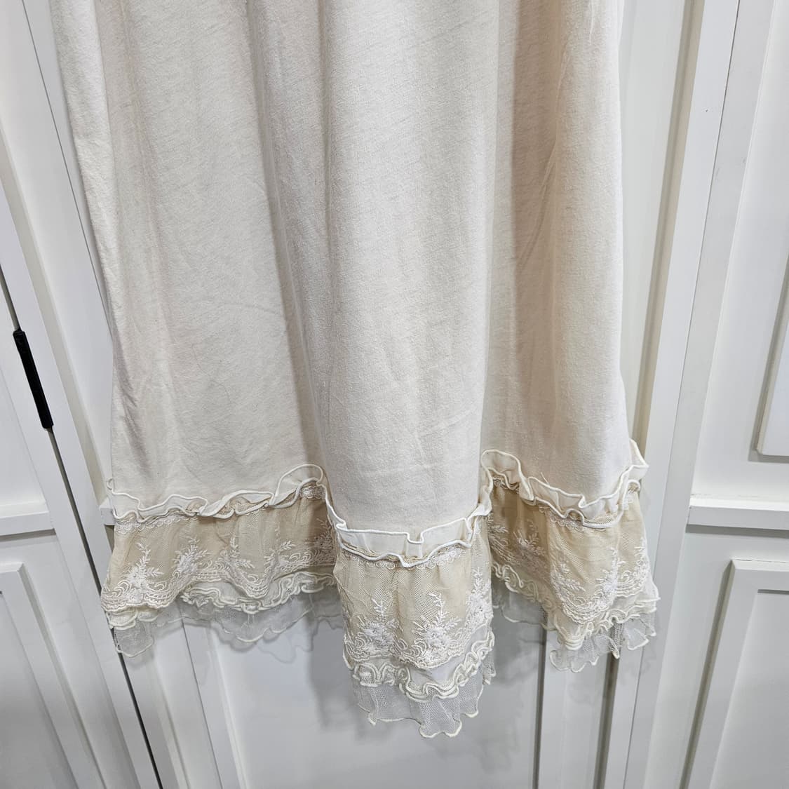 레이스 캉캉 롱 슬립 원피스 상품이미지4