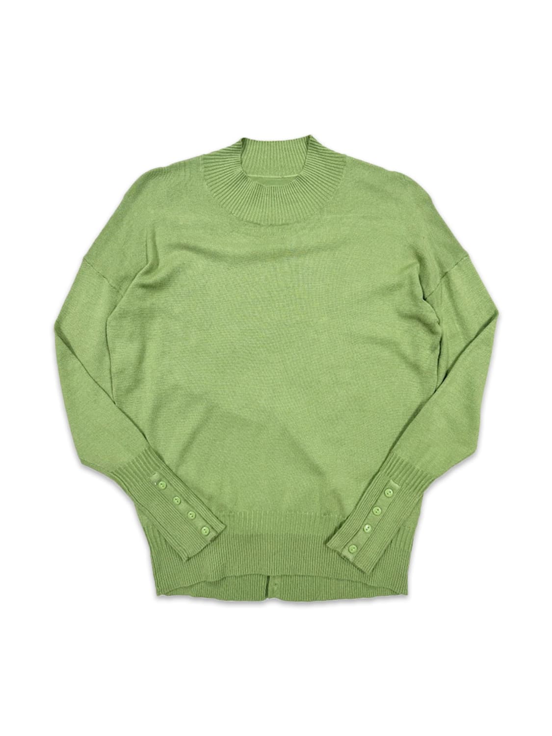 빈티지 Doclasse 파스텔 그린 단추 디테일 니트 상품이미지1
