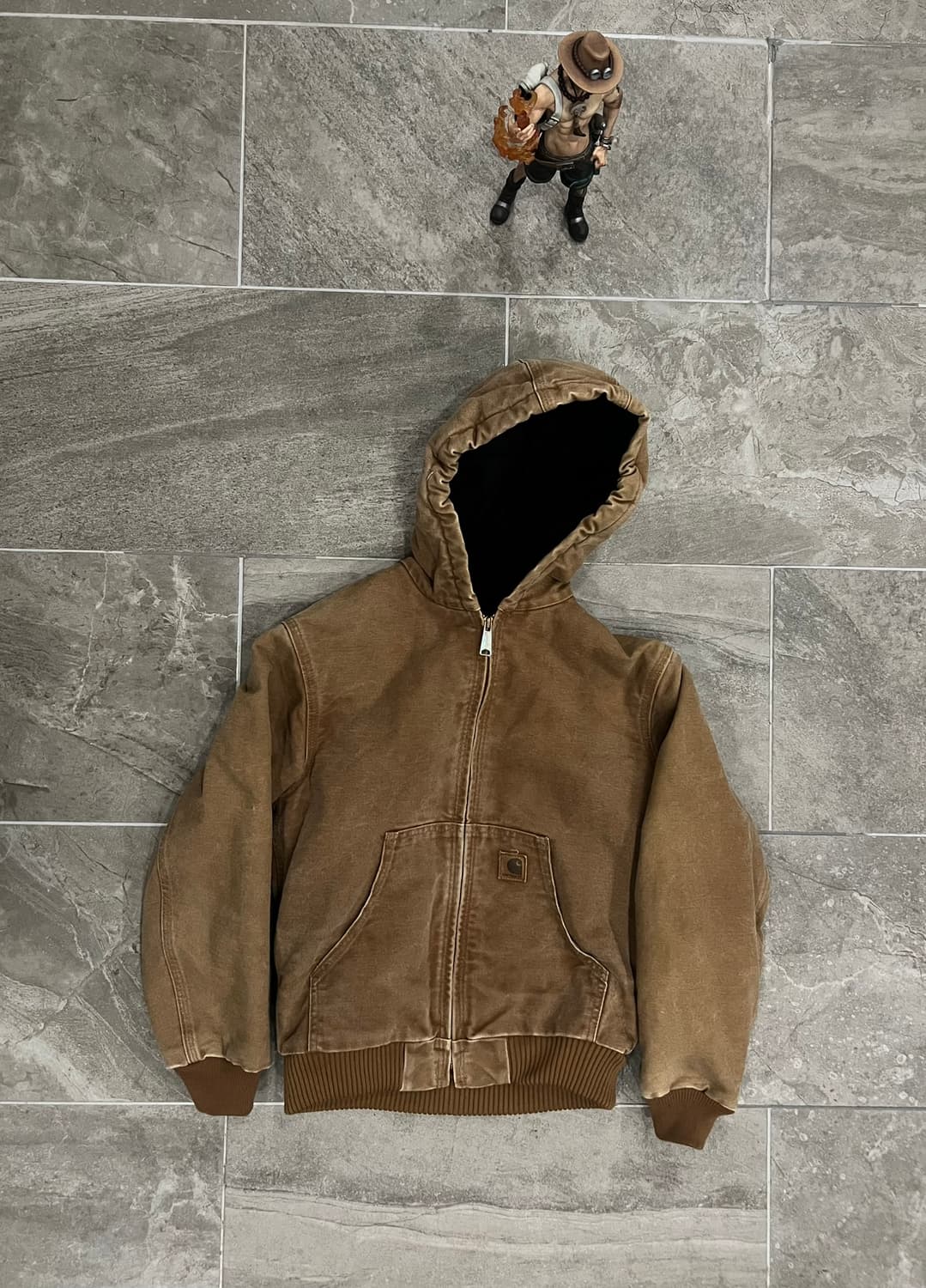 (L) 칼하트 후드 덕 액티브 보이즈 자켓 YYJ130 BRN 브라운 상품이미지1