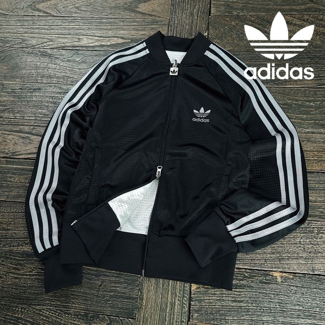 [아디다스] 리버시블 양면 크롭 져지 트랙탑 집업 자켓 M19680 상품이미지1