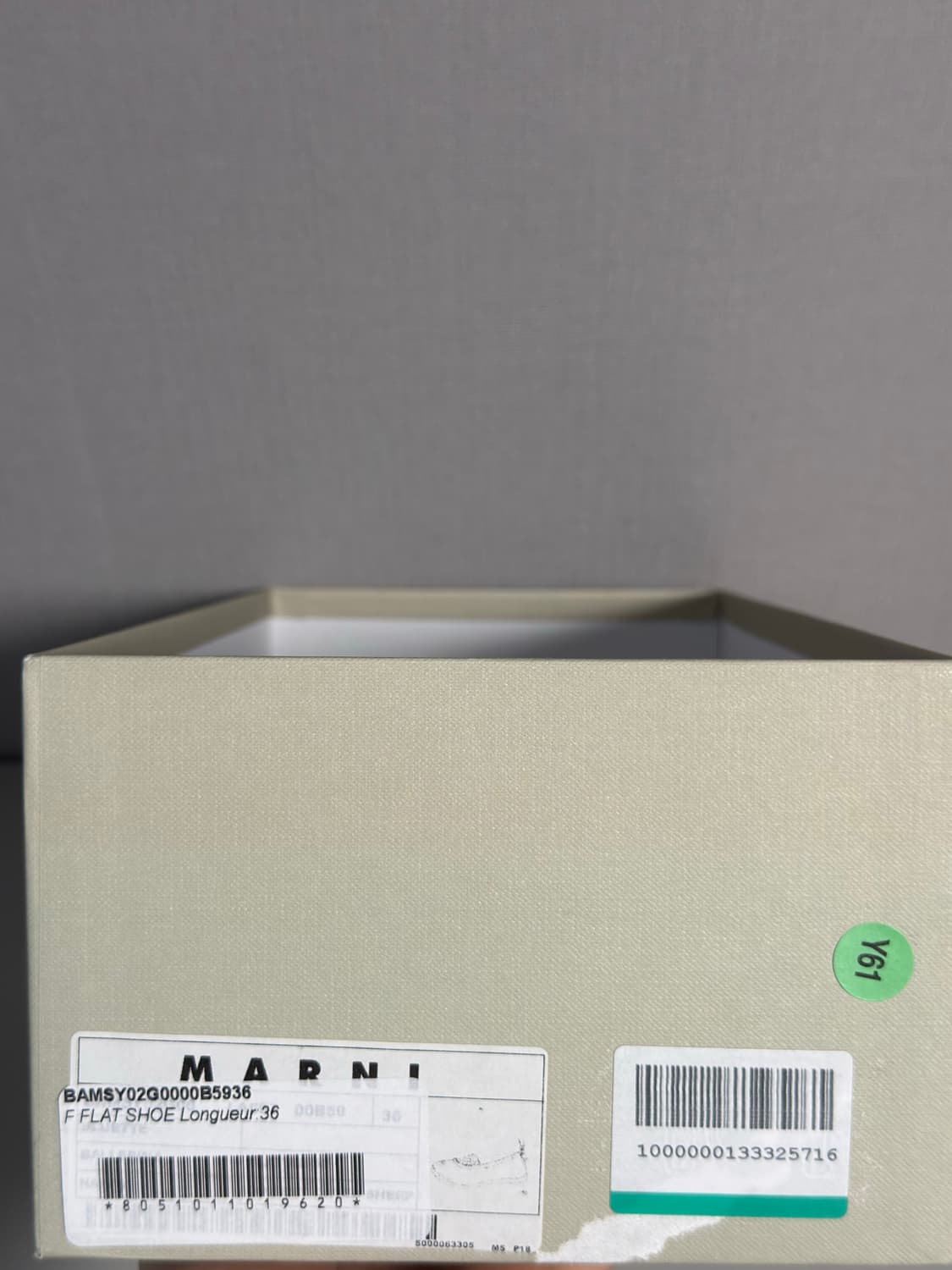 새상품 marni 마르니 발레리나 플랫슈즈 EU36 사이즈 230 상품이미지6