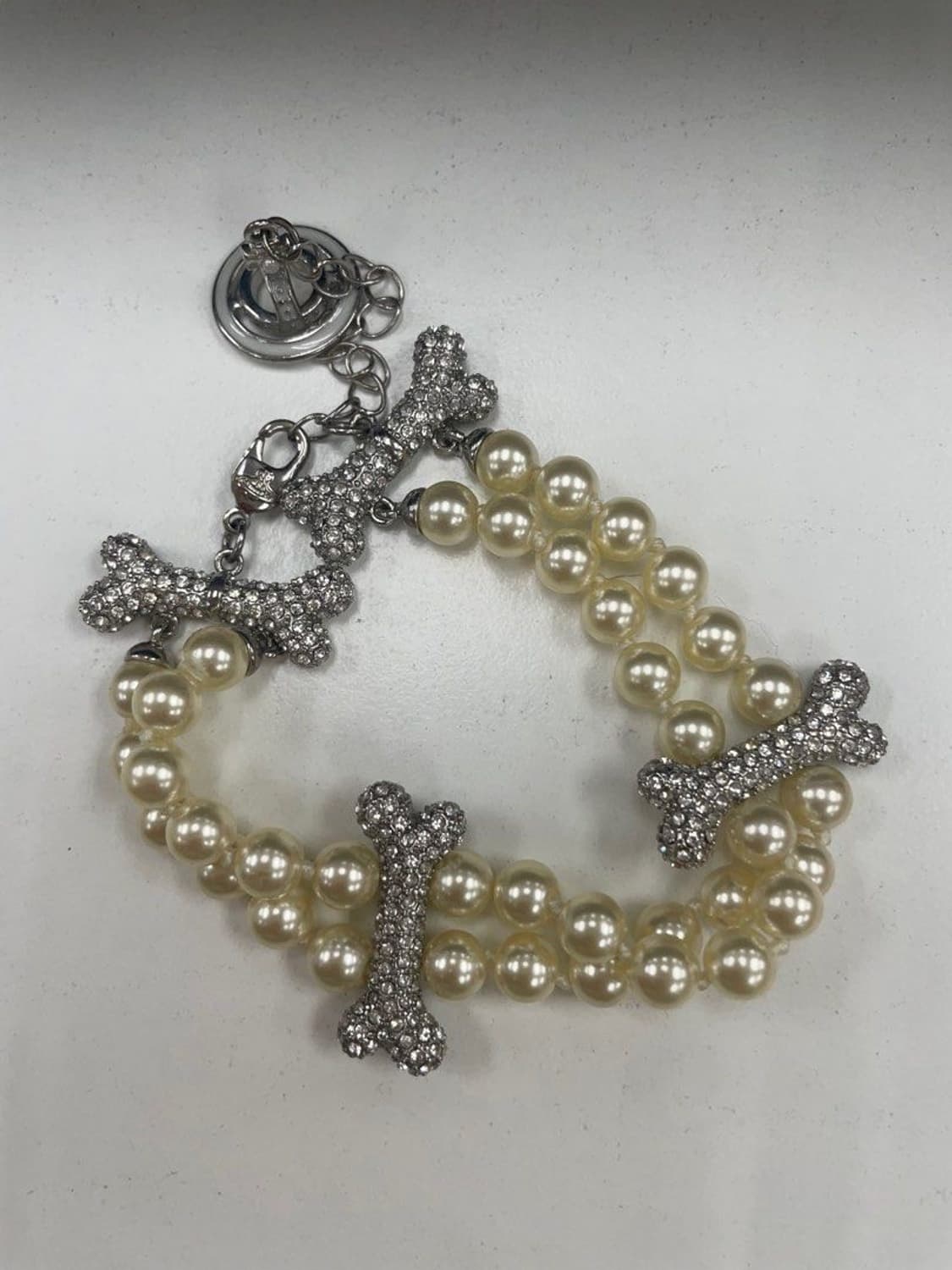 급처) 비비안웨스트우드 펄 뼈다귀 팔찌 상품이미지1