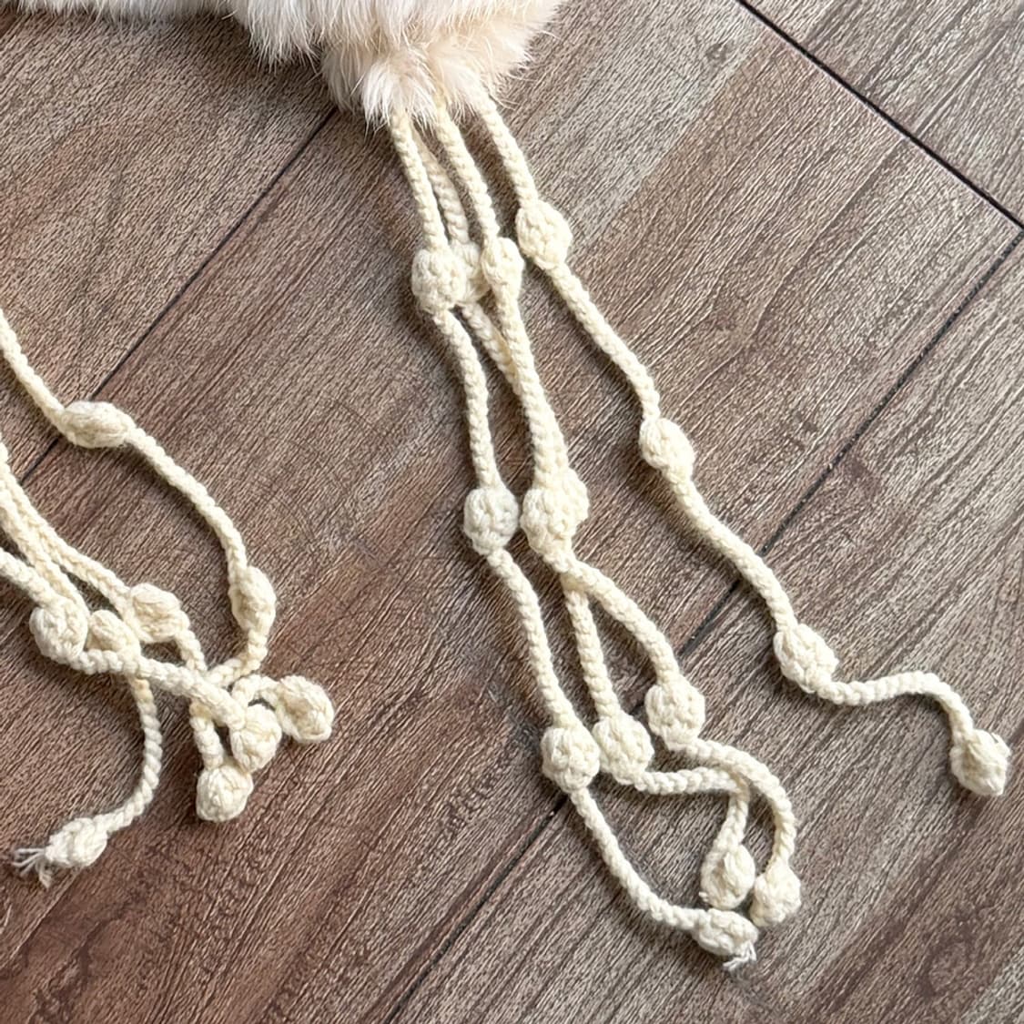 초원 설화 퍼 비니 상품이미지7