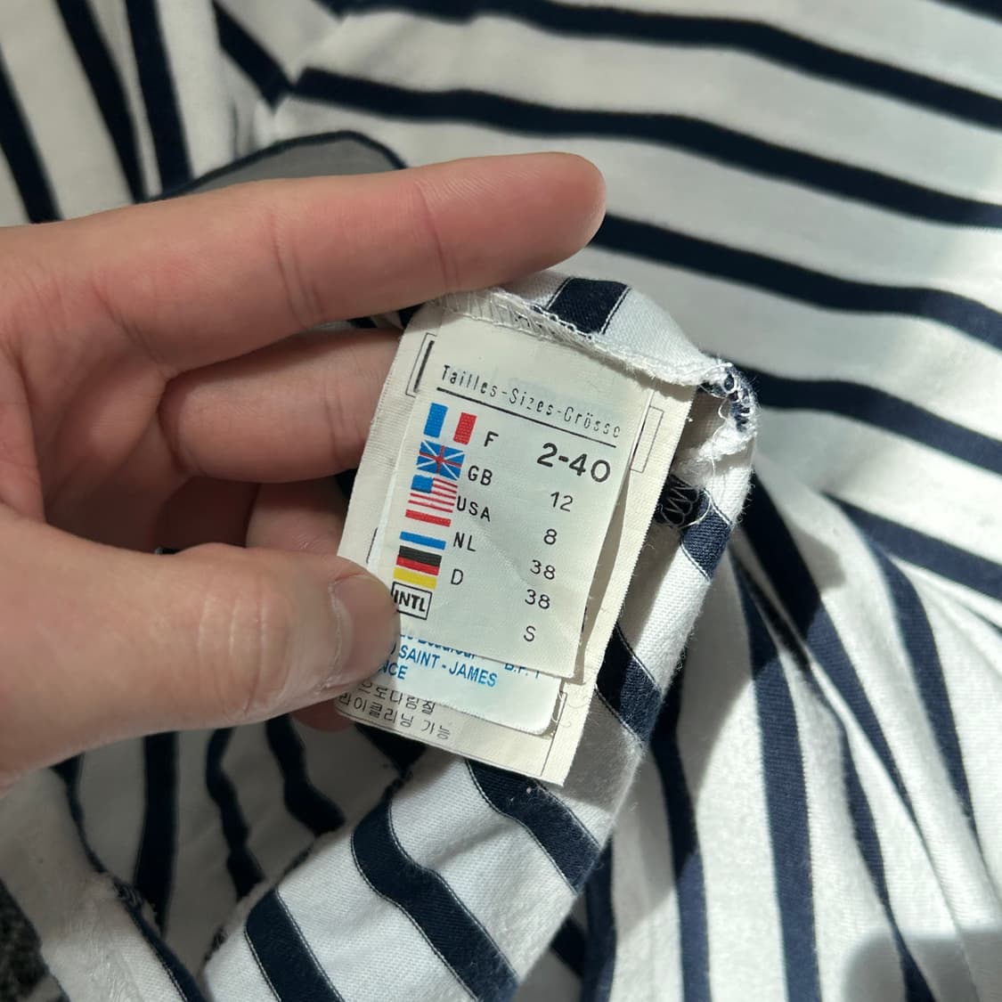 세인트제임스 네이비 가라티 7부 긴팔티셔츠 상품이미지9