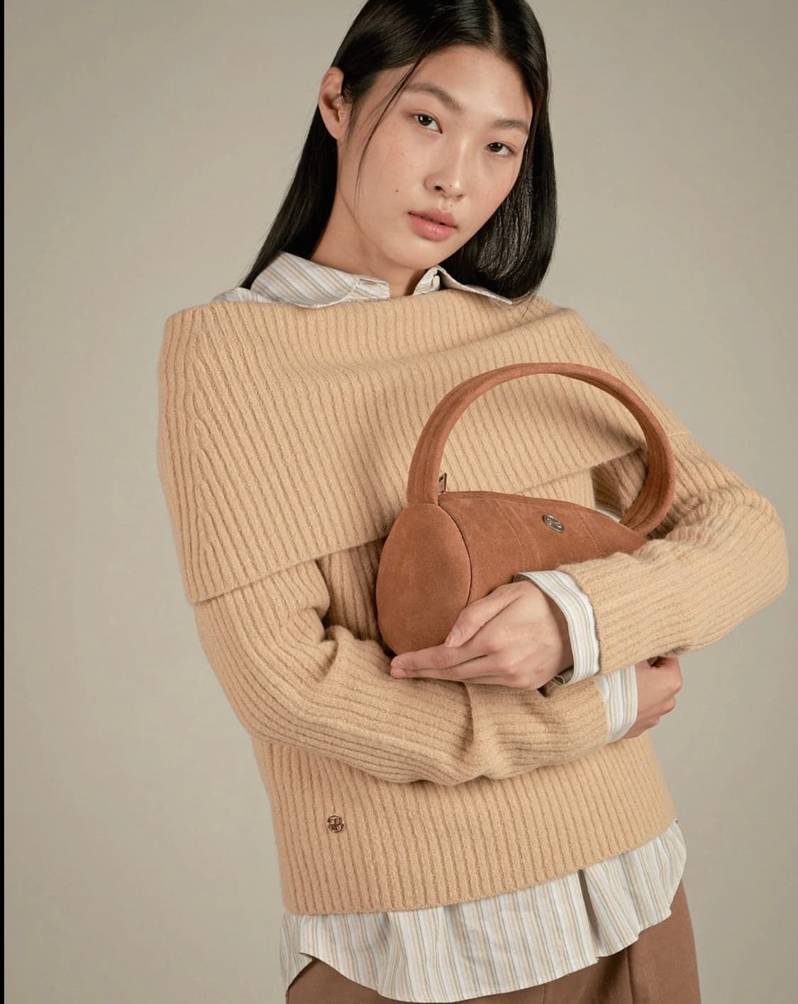 아우로 ouro 밤부 백 카멜 상품이미지1