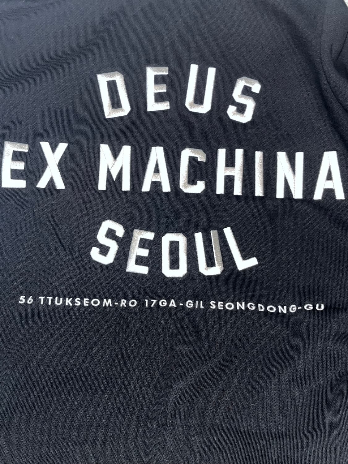 데우스 엑스 마키나 컬리지 어드레스 후드 집업 블랙 상품이미지5