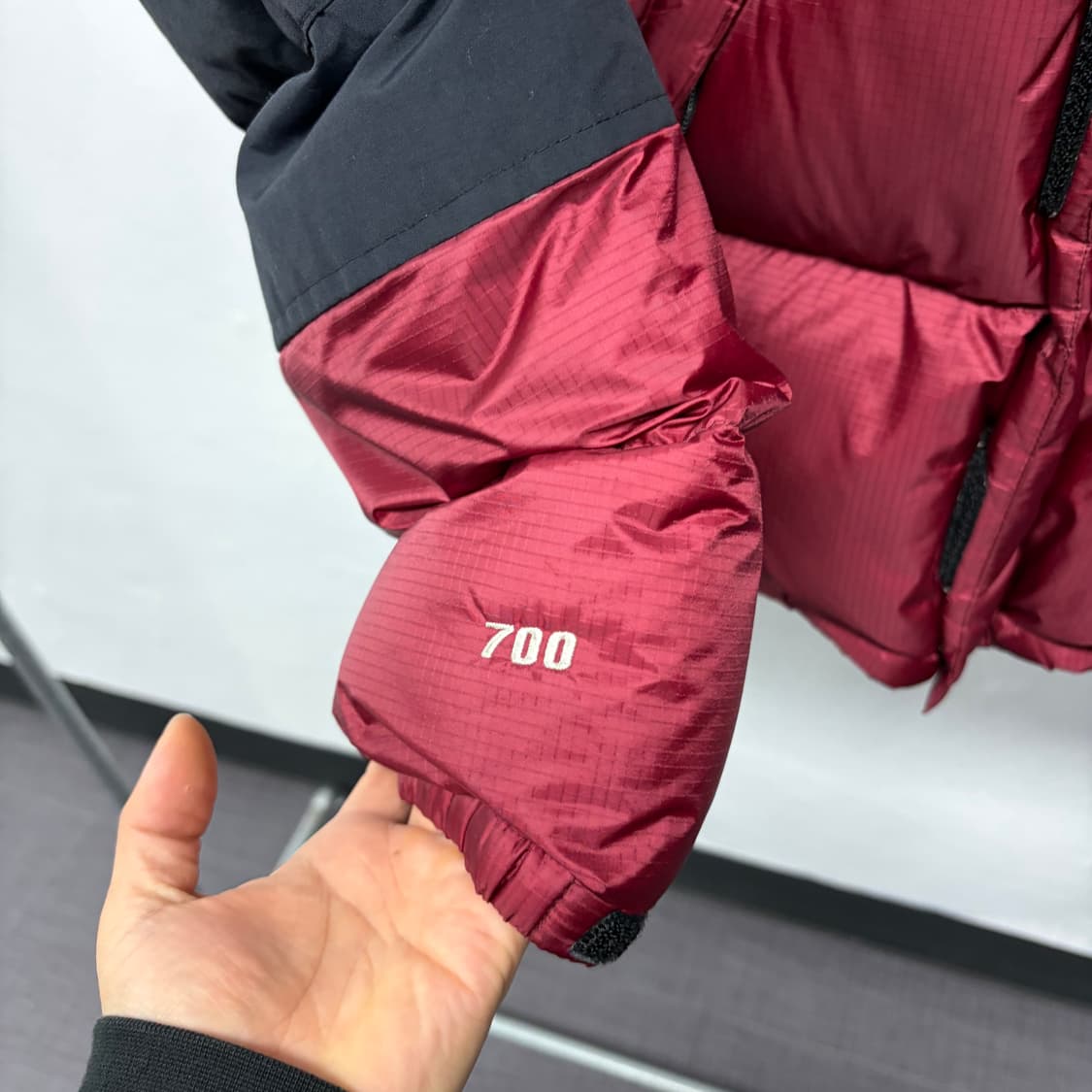 노스페이스 윈드스토퍼 패딩 버건디  상품이미지7