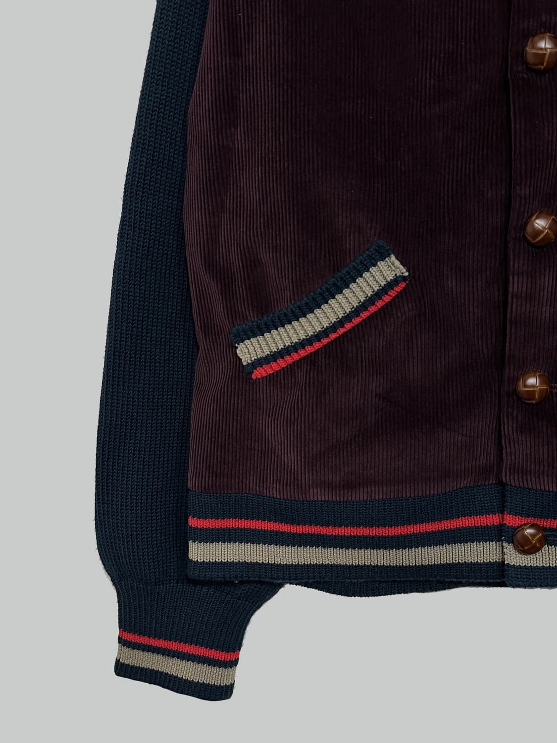 컬러 코듀로이 니트 자켓 상품이미지2