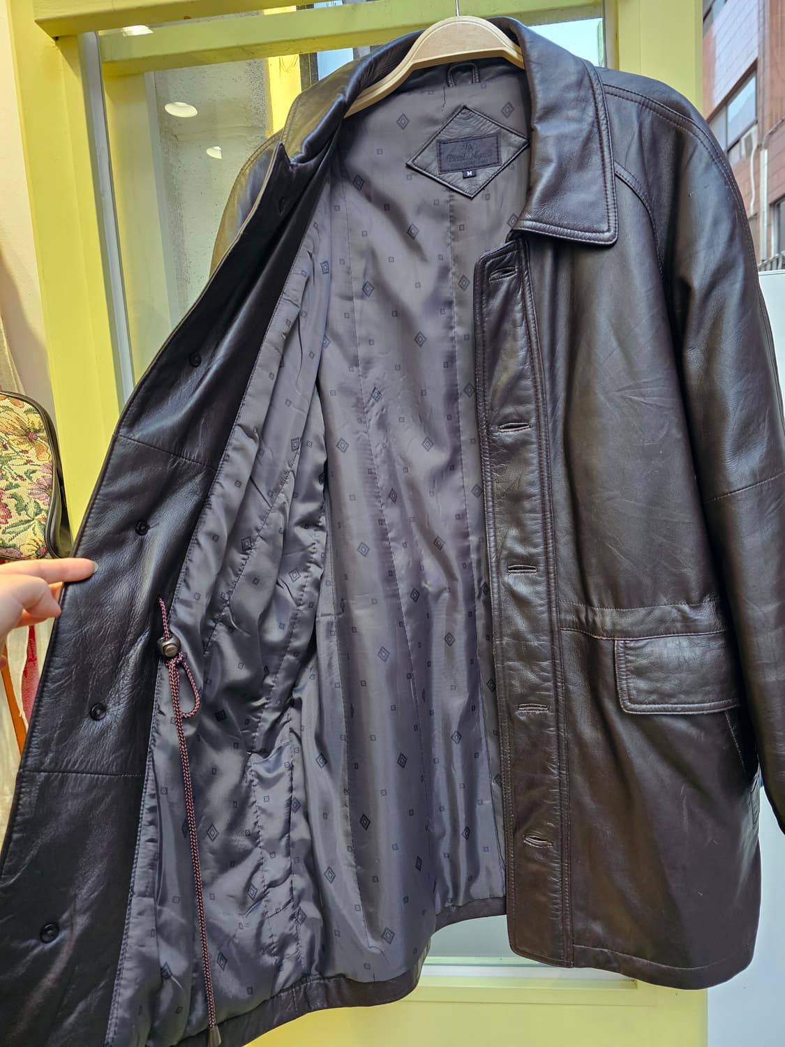 Italy 초코브라운 램스킨 자켓 상품이미지4