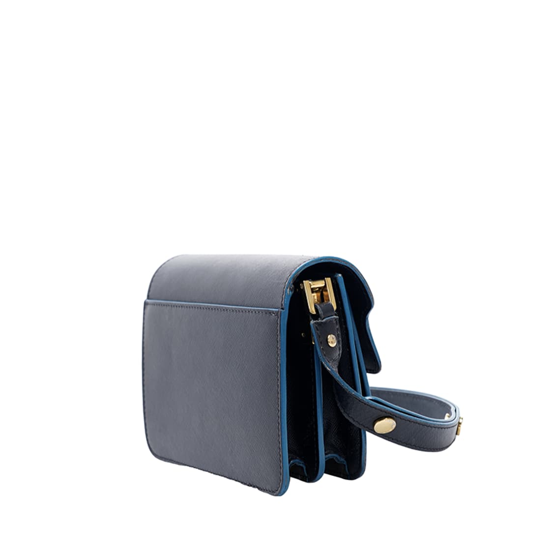 (중고) 마르니 블랙 사피아노 트렁크 미니 숄더백 상품이미지2