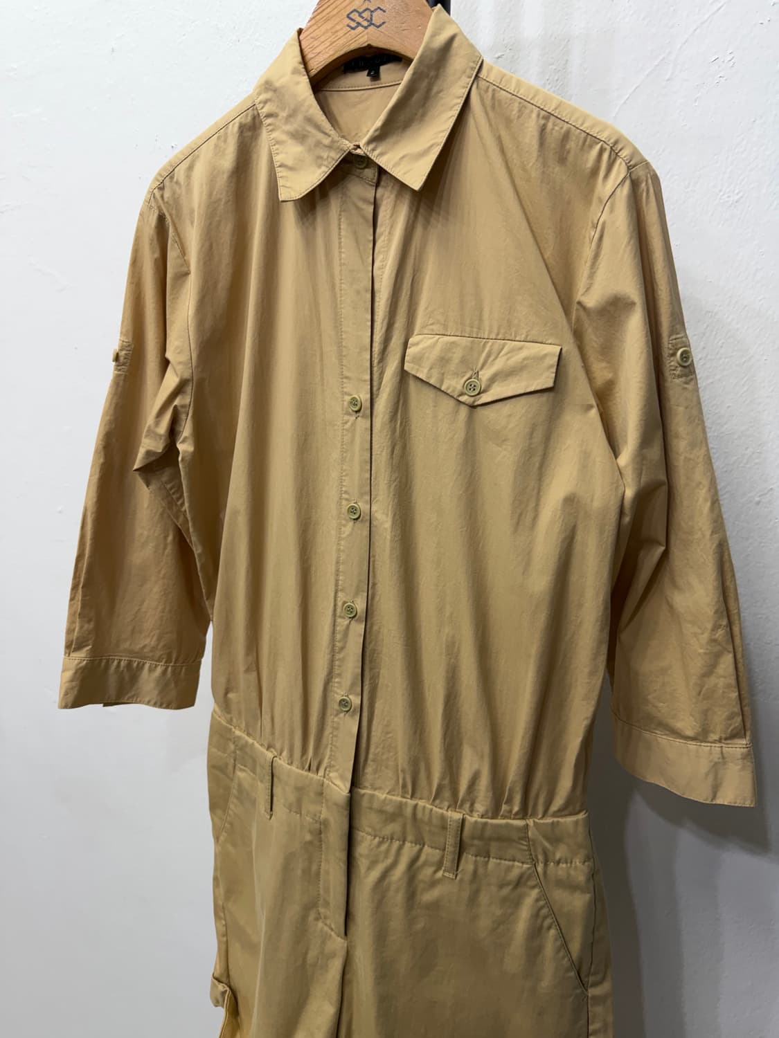 정품) 띠어리 베이지색 점프수트 2(55) 상품이미지3