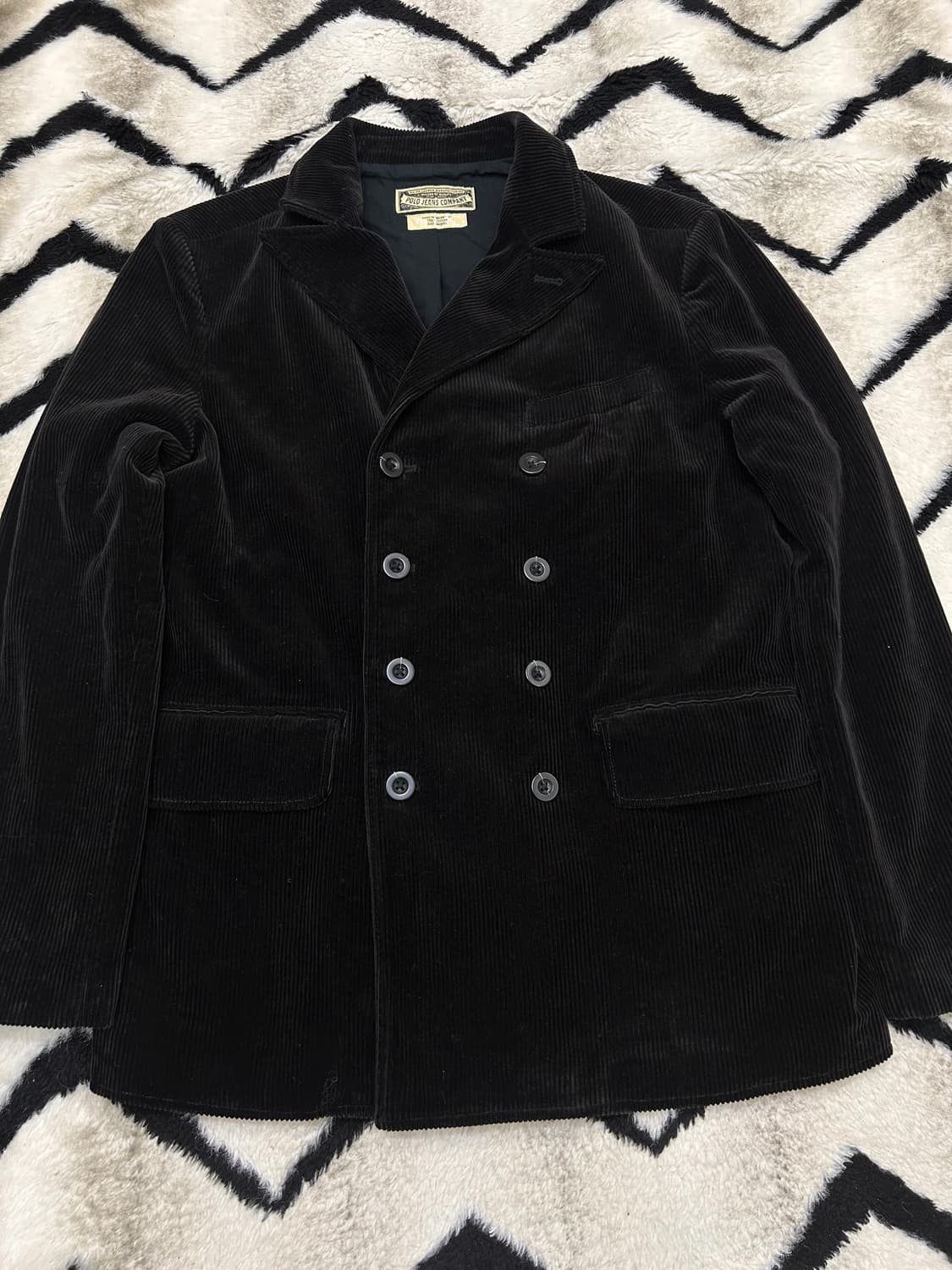 [M]POLO 진스 컴퍼니 코듀로이 더블 자켓/짙은브라운 상품이미지2