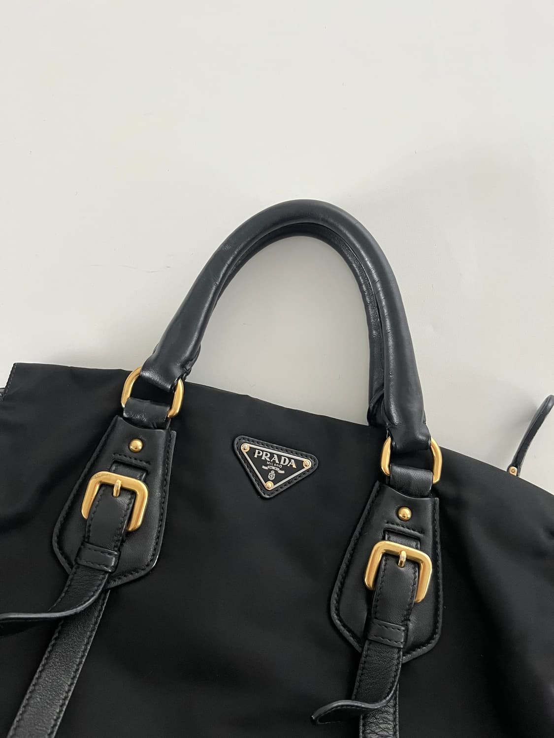 PRADA 프라다 포코노 블랙 레더 2way 백  상품이미지4