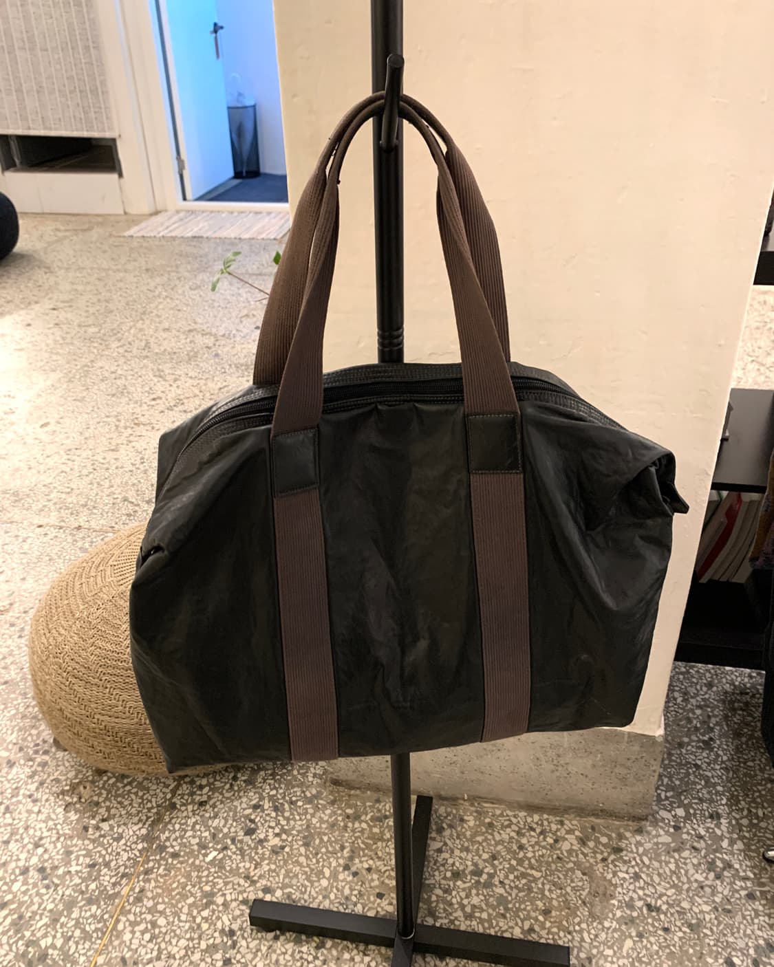 장 폴 고티에 레더 보스턴 백 상품이미지1
