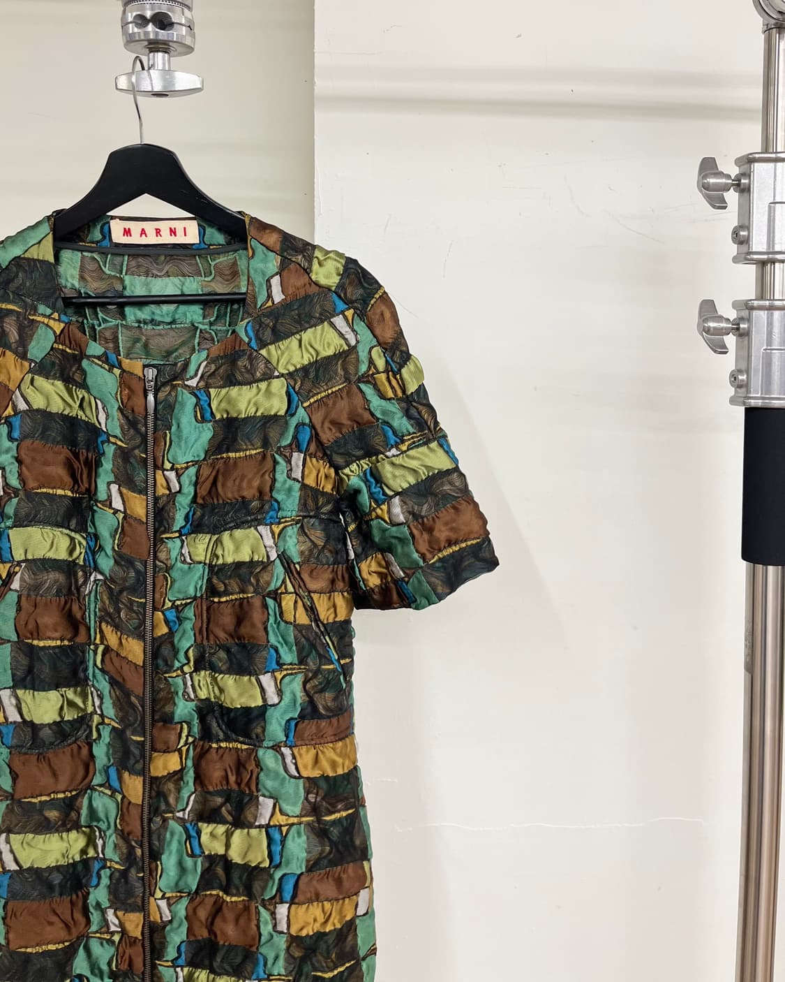 마르니 멀티컬러 패치워크 브로케이드 코트 드레스 상품이미지4