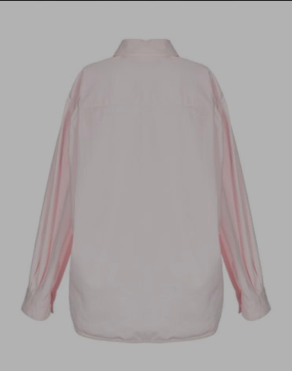 마쥬 로즈페일 연핑크 루즈핏 코튼 셔츠 1 사이즈 상품이미지2
