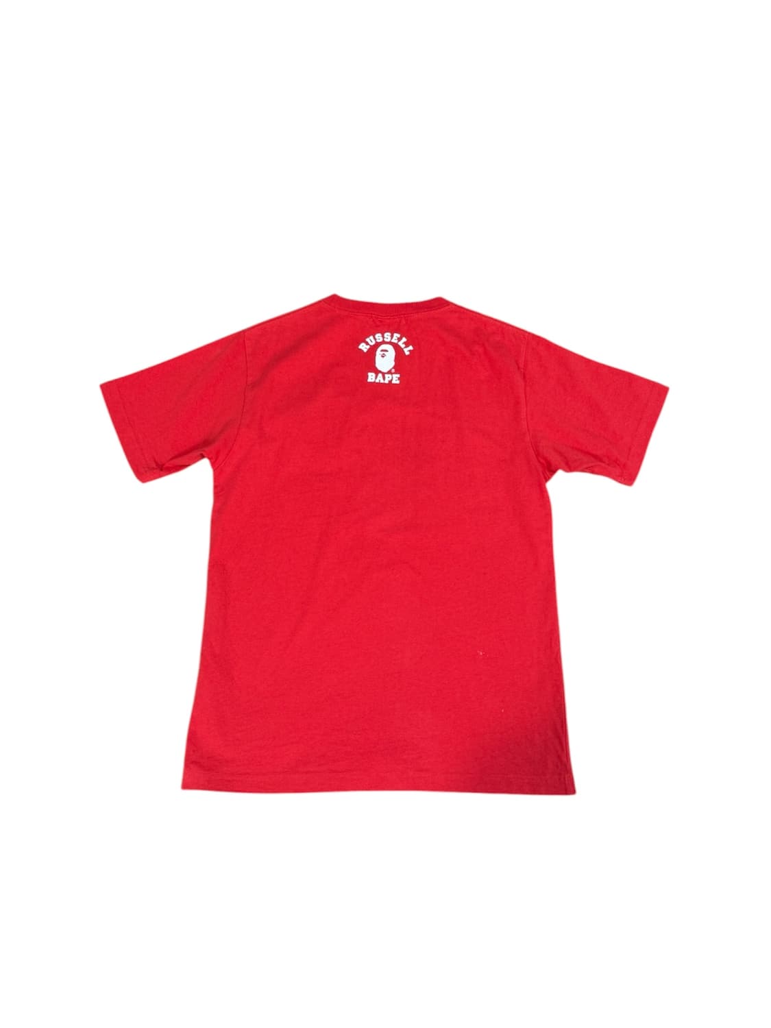 베이프x러셀 콜라보 반팔 레드 L 상품이미지2