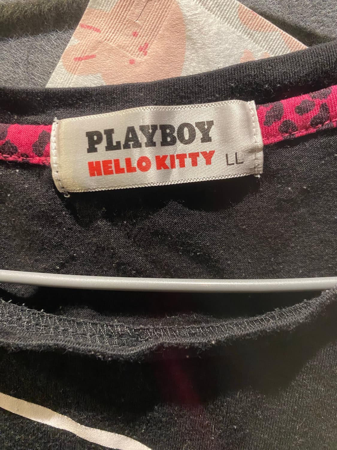 Sanrio Playboi Hello Kitty T Shirt Black 상품이미지5