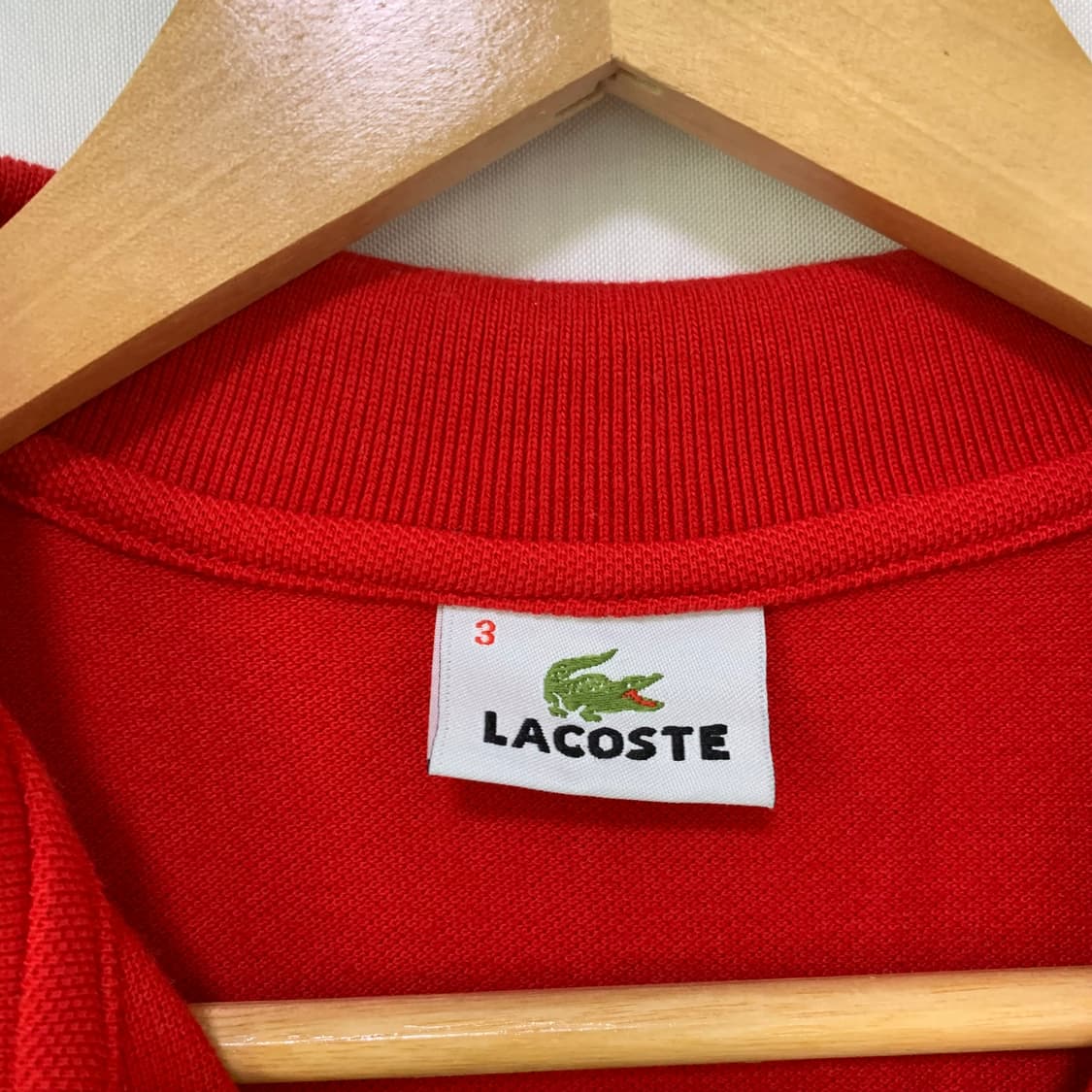 라코스테 레드 카라 피케 슬림핏 반팔 원피스 빈티지 00s y2k 상품이미지7