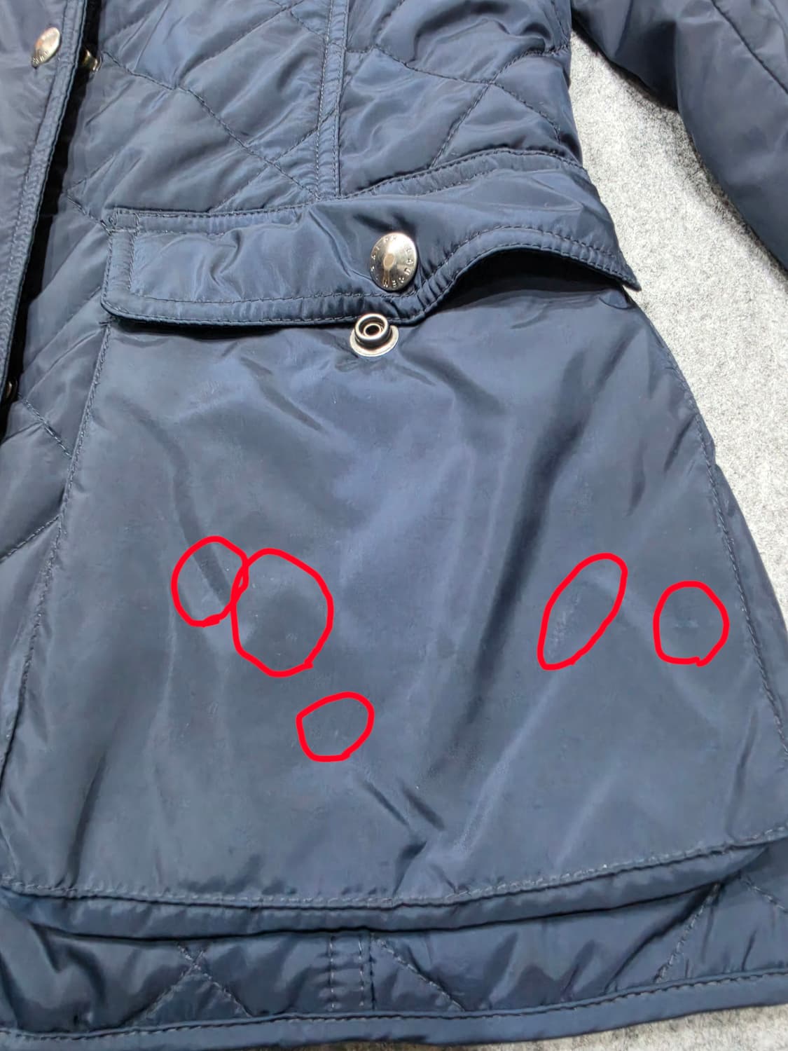 폴로 랄프로렌 다이아몬드 퀼팅 자켓 여성 S 네이비 상품이미지7