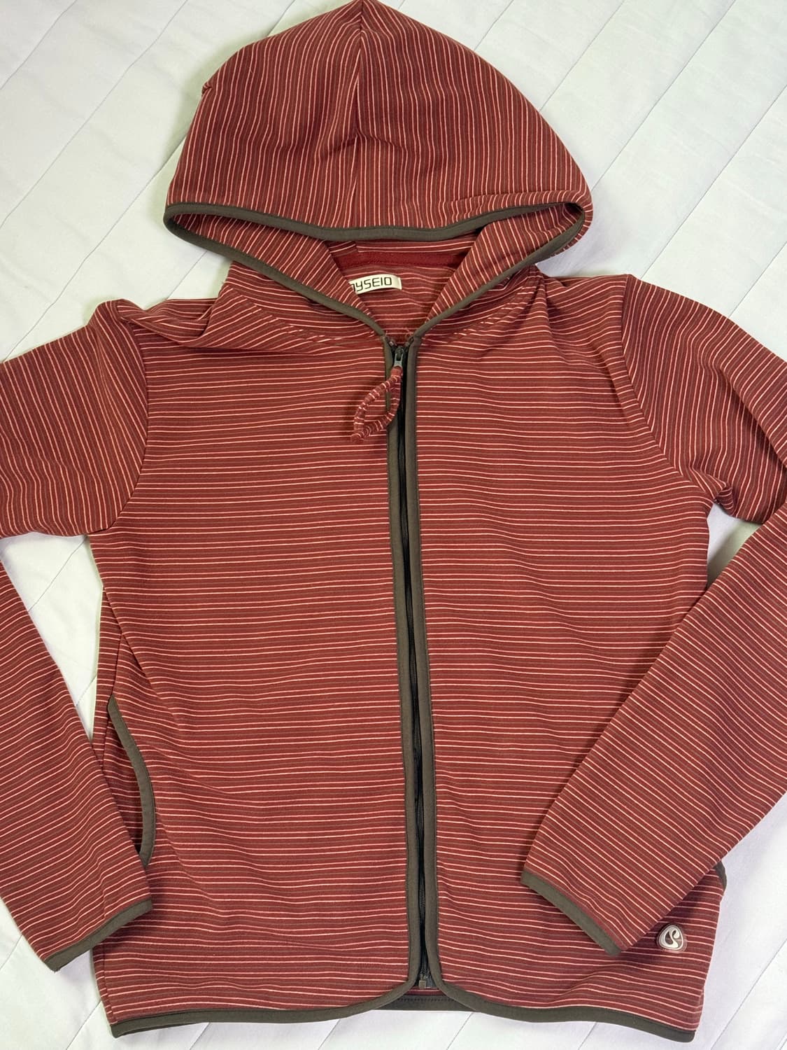 코이세이오 스트라이프 플리스 후드집업 상품이미지3