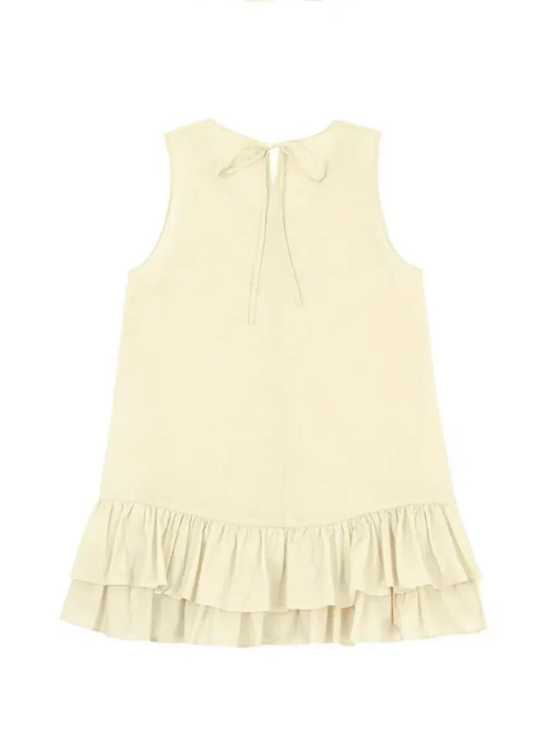 노컨텐츠 투 레이어 셔링 드레스 원피스 상품이미지2