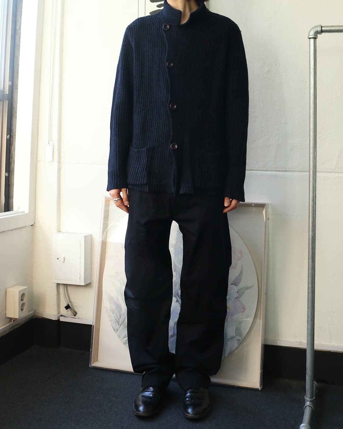 아르마니 사선 가디건 상품이미지2