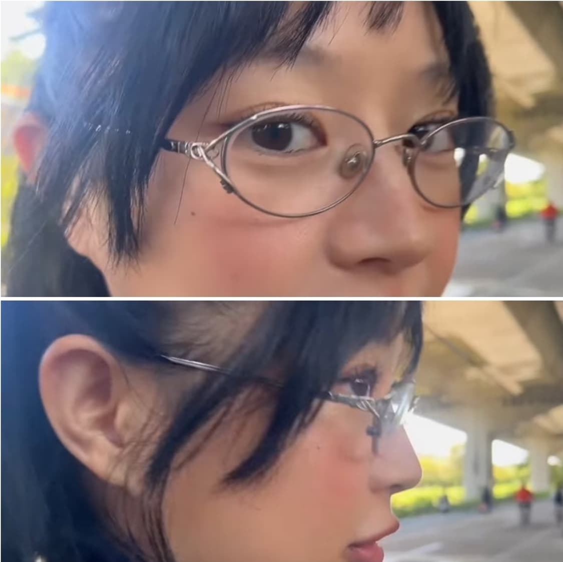 홍대 경성글라스 긱시크 Y2K 모델 서지수 안경 상품이미지2