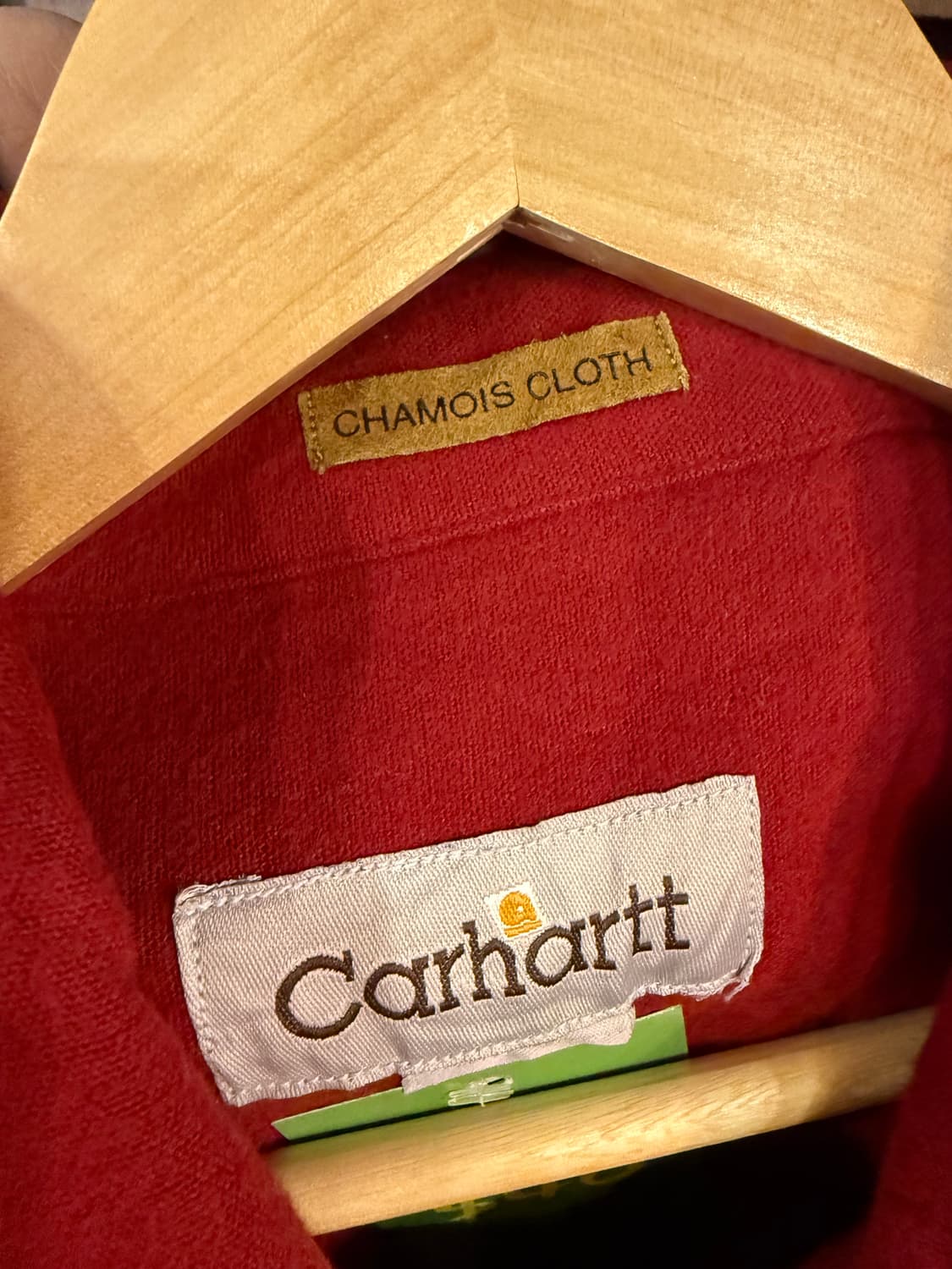 칼하트 레드 리메이크 셔츠 자켓 상품이미지3